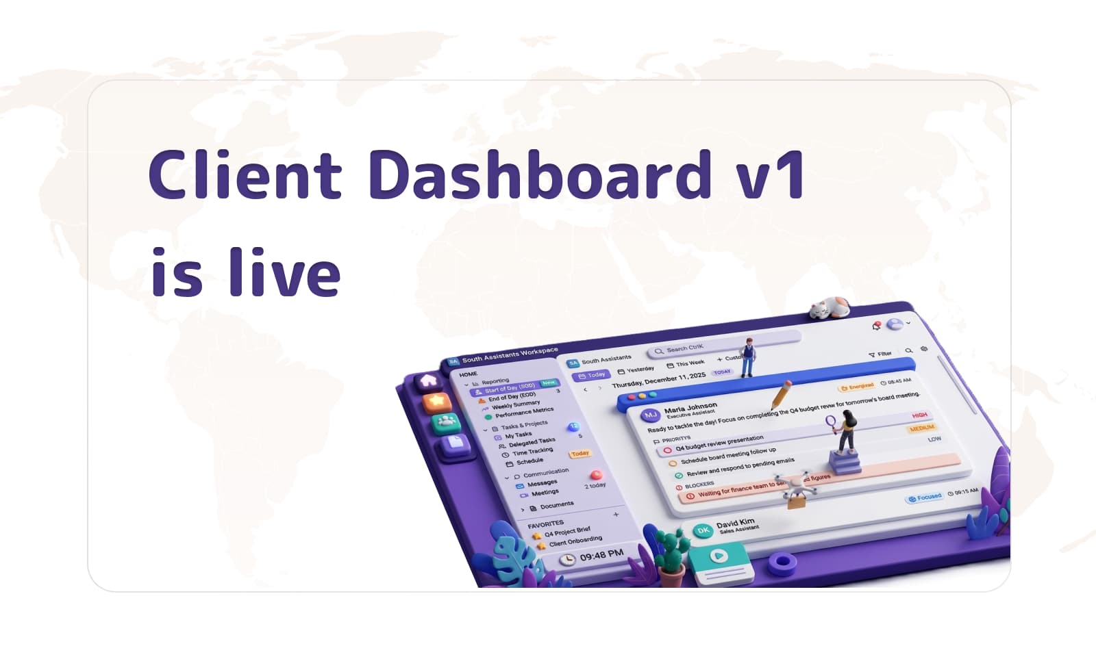 Client Dashboard v1 is live